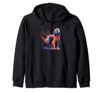 Splash Art English Setter Sudadera con Capucha