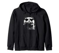Splash Art - Gafas de Sol Estilo Grunge, diseño de Gato Sudadera con Capucha
