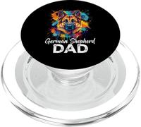 Splash Art German Shepherd Dad GSD PopSockets PopGrip para MagSafe