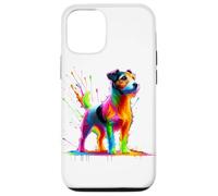 Splash Art Jack Russell Terrier Carcasa para iPhone 12/12 Pro