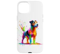 Splash Art Jack Russell Terrier Carcasa para iPhone 15 Plus
