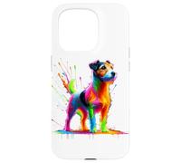 Splash Art Jack Russell Terrier Carcasa para iPhone 15 Pro