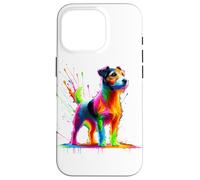 Splash Art Jack Russell Terrier Carcasa para iPhone 16 Pro