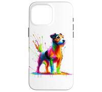 Splash Art Jack Russell Terrier Carcasa para iPhone 16 Pro Max