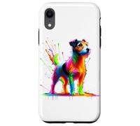 Splash Art Jack Russell Terrier Carcasa para iPhone XR