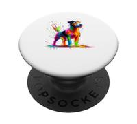 Splash Art Jack Russell Terrier PopSockets PopGrip Adhesivo
