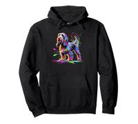 Splash Art Petit Basset Griffon Vendéen PBGV Sudadera con Capucha