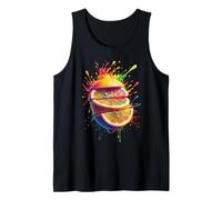 Splash Art Slice Orange Oranges Camiseta sin Mangas