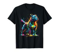Splash Art Staffordshire Bull Terrier Staffy Terriers Camiseta