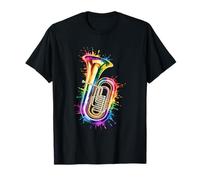 Splash Art Tuba Tubista Camiseta