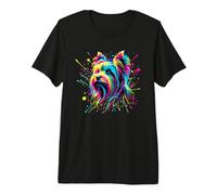 Splash Art Yorkshire Terrier Terriers Yorkie Camiseta Premium