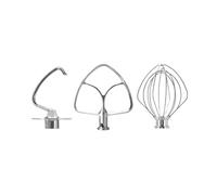 Splash bar, Accesorios for batidora, compatibles con KitchenAid 4.5-5QT, soporte de cabezal inclinable, acero inoxidable K45DH, gancho for masa, batidor de borde plano ,Essential baking tools
