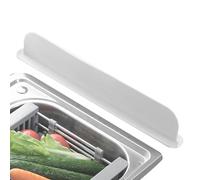 Splash Guard - Bandeja de silicona para barrera de agua y tapón | Fregadero de cocina con protección pulverizada, alfombrilla antideslizante para casas, apartamentos, uso exterior, protección 'zona D