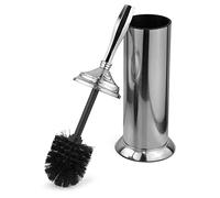 Splash Home Kolva - Soporte para Inodoro de Acero Inoxidable, Cepillo Oculto con diseño de Disco Protector contra Salpicaduras, Cromado