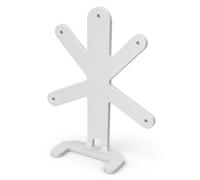 splash n color Soporte de escritorio compatible con Ubiquiti Networks UAP-AC-HD Wave 2 Enterprise Access Point - Colocación vertical sin taladros | Soporte de dos postes | Organizador de gabinete AV