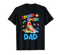 Splash Splish Dad Summer 1er Cumpleaños Familiar Fiesta en la Piscina Camiseta gráfica económica
