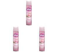 SPLASH | Spray Aromatizador | Ambientador Duradero, Refresca y Elimina Olores | Fragancia Fresca Rosas | Agitar Antes de Usar | 300 ml (Paquete de 3)