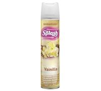SPLASH | Spray Aromatizador | Ambientador Duradero, Refresca y Elimina Olores | Fragancia Fresca Vainilla | Agitar Antes de Usar | 300 ml