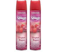 Splash Spray Aromatizador, Fragancia Fresca Frutos Rojos, 300 ml (Paquete de 2)