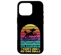 Splashdown Así es como mi perro rueda buceo en muelle Carcasa para iPhone 16 Pro