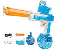 Splasher X Water Blaster, Splasherx Water Gun, Splasher X Water Gun, 500ml Electric Large Capacity Waters Guns with Flash, Ergonomic Handle for Outdoor Water Battle Fun (A3)