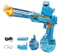 Splasher X Water Blaster, Splasherx Water Gun, Splasher X Water Gun, 500ml Electric Large Capacity Waters Guns with Flash, Ergonomic Handle for Outdoor Water Battle Fun (A1)