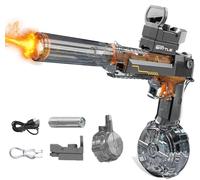 Splasher X Water Blaster, Splasherx Water Gun, Splasher X Water Gun, 500ml Electric Large Capacity Waters Guns with Flash, Ergonomic Handle for Outdoor Water Battle Fun (A2)