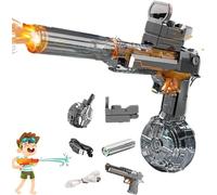 Splasher X Water Gun, 2025 New Electric Water Guns with Light Up, Range Motorized Water Gun with Interactive Lighting, Fire 28-32 FT Range, For Parties, Summer Outdoor Events (A-A)