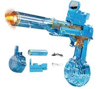 Splasher X Water Gun, Splasher X Water Blaster Gun - Electric Automatic Water Guns with Flash Light, 500ml Large Capacity (5-10m Range) Beach Pool Toys (Blue)