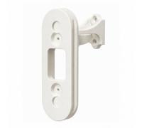 SplashNColor - Soporte ajustable para timbre de puerta atornillado (blanco) compatible con Google Nest Doorbell con cable de 2ª generación (2022) y 3ª generación (2025) - Base estándar con capucha