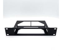 SplashNColor - Soporte de rack de servidor 1U para UniFi Switch Lite 8 PoE, soporte de estante seguro de 19 pulgadas, diseño a presión, no requiere herramientas, organizador de red de laboratorio en