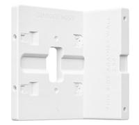 SplashNColor - Soporte para timbre de puerta de ladrillo y piedra sin taladro (blanco) compatible con Google Nest Doorbell Wired 2ª generación (2022) y 3ª generación (2025) - Se coloca al ras en