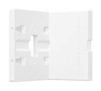 SplashNColor - Soporte para timbre de puerta de ladrillo y piedra sin taladro (blanco) compatible con Google Nest Doorbell Wired 2ª generación (2022) y 3ª generación (2025) - Se coloca al ras en