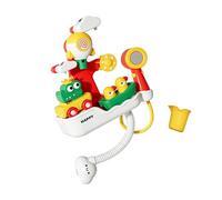 SplashPlay 4in1 Bath Set | ABS Electronic 28x26x12cm Interactive Shower Spray Water Toy Electric Manual Multi Function Bath Play Kit Hose 32cm Kids 1-6 Sensory Development Bathroom Fun Set