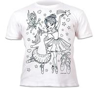 Splat Planet Camiseta de Bailarina de Unicornio con 10 bolígrafos mágicos Lavables no tóxicos, colorea tu Propia Camiseta para Colorear y Lavar (5-6 años)
