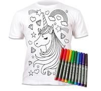 Splat Planet Color-in Unicorn Stars - Camiseta con 10 bolígrafos mágicos Lavables no tóxicos - Camiseta para Colorear y Lavar (FR/ES, Edad, 12 años, 13 años, Regular)