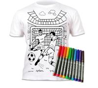 Splat Planet Kit para Colorear Camisetas de fútbol 10 rotuladores Lavables no tóxicos. ¡Colorea tu Camiseta, lávala y coloréala de Nuevo! (FR/ES, Edad, 9 años, 11 años, Regular)
