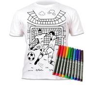Splat Planet Kit para Colorear Camisetas de fútbol 10 rotuladores Lavables no tóxicos. ¡Colorea tu Camiseta, lávala y coloréala de Nuevo! (5-6 Years)