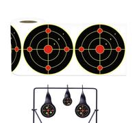 Splatter Target - Adhesivo de práctica para rango, amarillo fluorescente con efecto de ráfaga, 100 hojas de objetivo para interiores, calcomanía de 6 pulgadas para entrenamiento, disparos brillantes