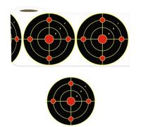Splatter Target - Marcadores fluorescentes, 100 hojas de calcomanías, objetivos adhesivos de alta visibilidad con diseño de ráfaga instantánea para un seguimiento claro de disparos durante la práctica