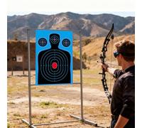 Splatter Targets - 10 Pack Reactive Paper, High Visibility Bullet Hole Targets for Outdoor Practice, Competition, Daily Training, and Recreational, 18x12 Inches
