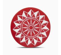 Splay Carrom Striker Tournament & Board Game Striker,Superficie lisa y excelente rebote,Tamaño estándar de 40 mm de diámetro y 7 mm de altura, acrílico 15 gramos de peso caja de transporte color rojo