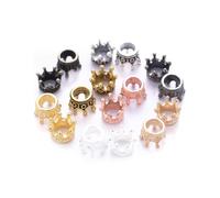 Spldsun 100 Piezas Coronas PequeñAs, Mini Coronas Decorativas, Corona Dorada, para BisuteríA, FabricacióN Accesorios