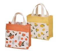 Spldsun 2 Piezas Bolsas De Compras EcolóGicas, Bolsa Tela Mujer, Tote Bag Personalizada, para Ir De Compras Sobre la Marcha, Adecuado para Mujeres (22cm X 22cm)