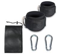 Spldsun 2 piezas Tobillera para Polea, Correa de tobillo, Tobillera Deportivas Correas, con dos mosquetones y una bolsa de almacenamiento para entrenamiento físico