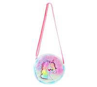 Spldsun Bolso Bandolera Unicornios para Niñas, Bolso Pequeño Felpa, Mini Bolsas Princesa, Ajustable, para Niños, Niñas, Almacenamiento Pañuelos, Máscaras, Artículos Pequeños