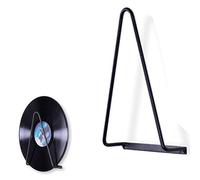 Spldsun Revistero Pared, Estante para Vinilos Record, Revistero Pared MetáLico, TriáNgulo para Discos, Libros, Revistas (Negro)