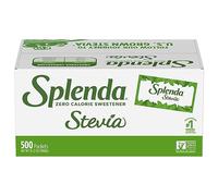 SPLENDA Turals Stevia Sweetener Packets, 500 Ct - Zero Calorie. 100% natural, nada artificial, mejor sabor Stevia, sin sabor amargo. El sabor del azúcar sin las calorías.