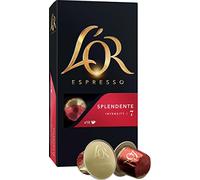 Splendente Espresso Aluminio Cápsulas Intensidad 7, 10 Cápsulas - compatibles con Nespresso®*