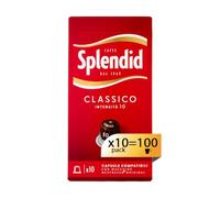 Splendid - Cápsula de café expreso Classico - Compatible con máquinas Nespresso® - 100 cápsulas de aluminio - Intensidad 10